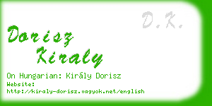 dorisz kiraly business card